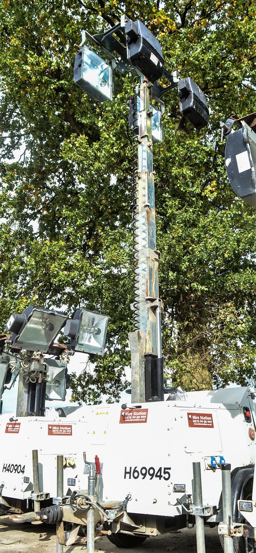 SMC TL90 diesel driven mobile lighting tower Year: 2008 S/N: 1058 Recorded Hours: 4515 H69945 - Image 3 of 4