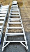 12 tread aluminium step ladder