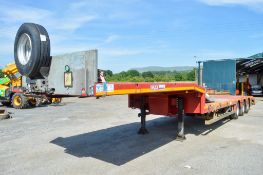 Faymonville Max tri axle step frame extendable low loader trailer Year: 2016 S/N: H99901025469 Reg