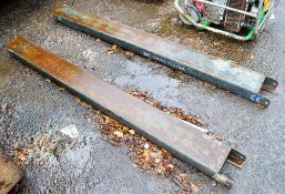 Pair of pallet fork extensions