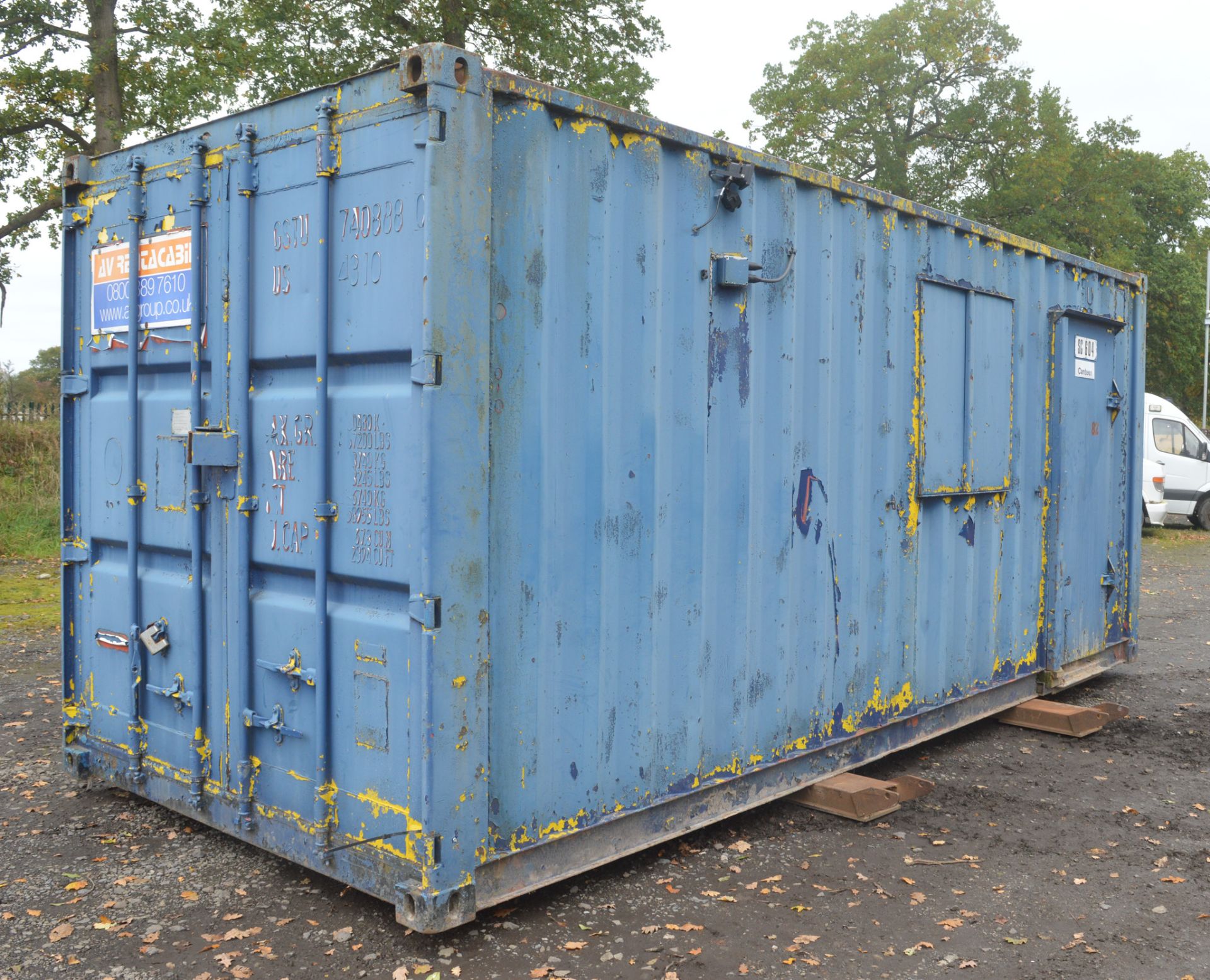 20 ft x 8 ft steel anti vandal shipping container  BC