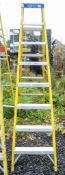 8 tread fibre glass framed step ladder VP2