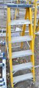 6 tread glass fibre framed step ladder