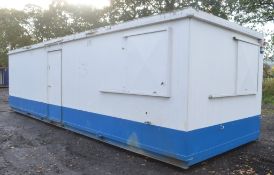 32 ft x 10 ft steel anti vandal site unit office  Comprising of two rooms  No keys but unlocked