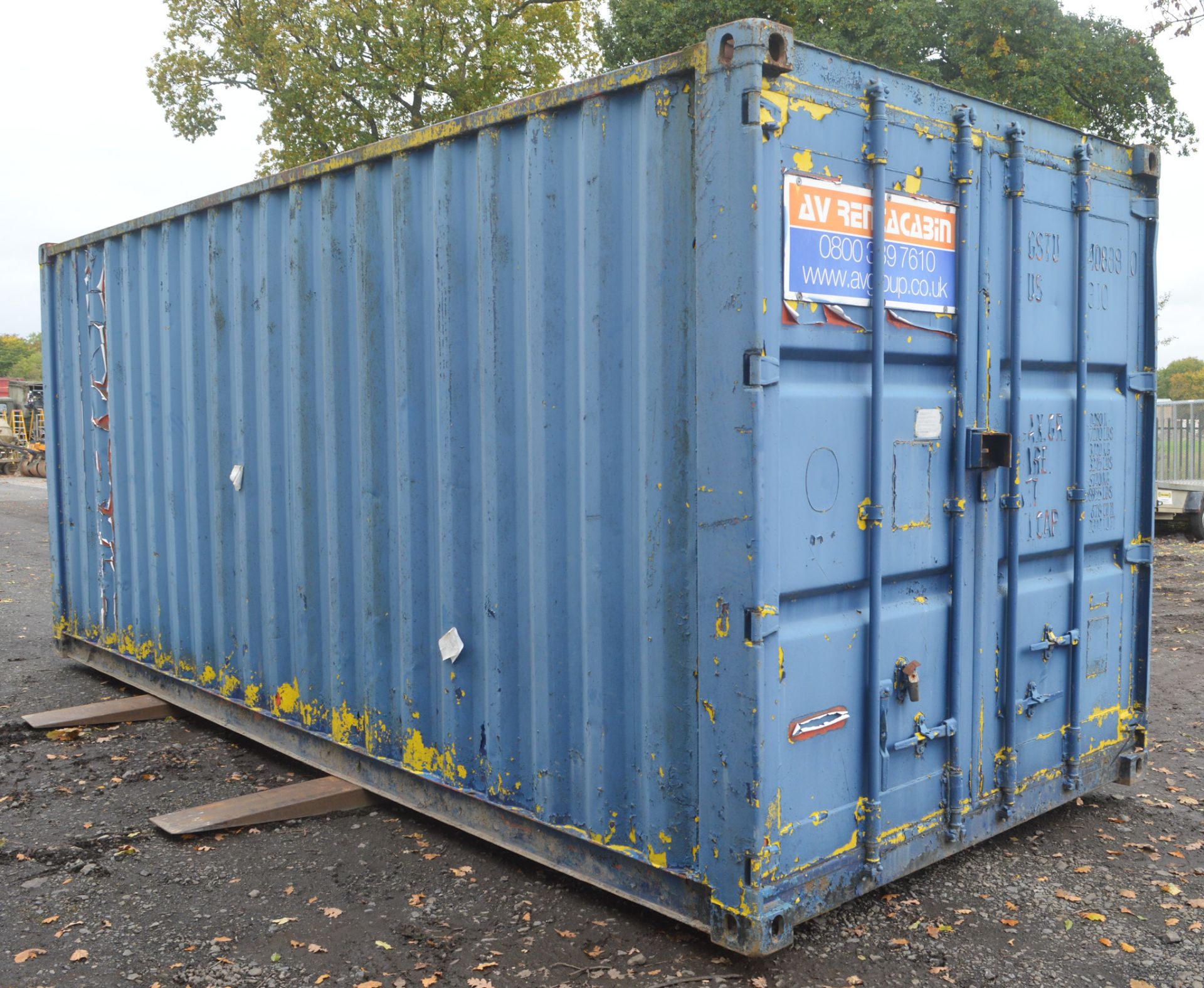 20 ft x 8 ft steel anti vandal shipping container  BC - Image 4 of 7