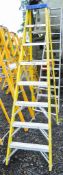 8 tread fibre glass framed step ladder VP2