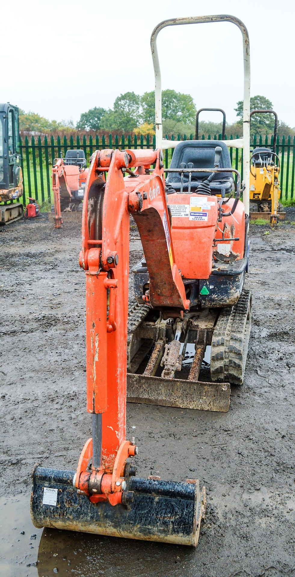 Kubota KX008-3 850 kg rubber tracked micro excavator Year: 2004 S/N: 12445 Recorded Hours: 4414 - Image 5 of 10