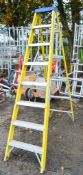 8 tread fibre glass framed step ladder FS8249H