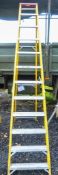 12 tread fibre glass framed step ladder VP2