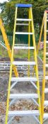 8 tread glass fibre framed step ladder STF8464
