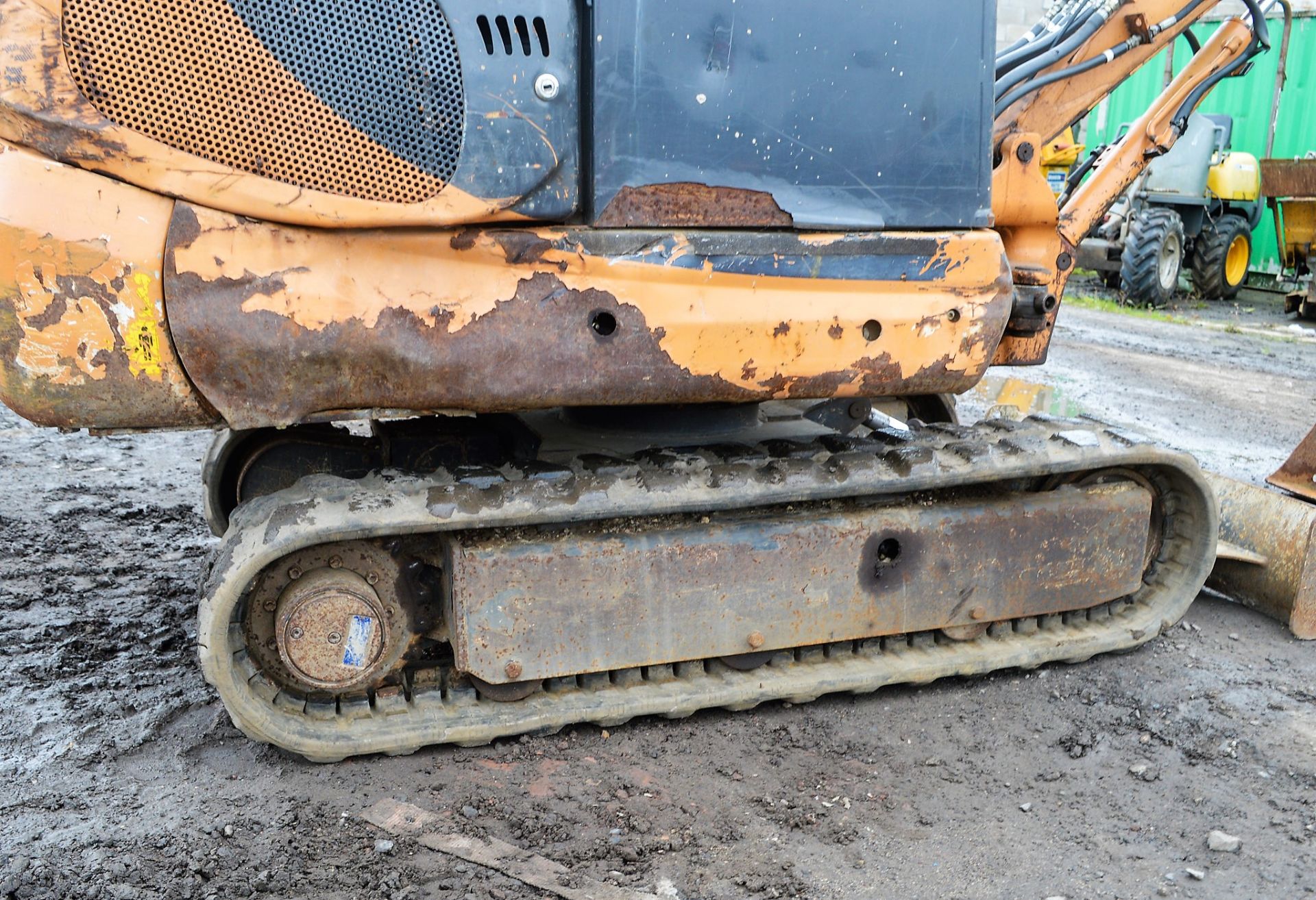 Case CX16B 1.5 tonne rubber tracked mini excavator Year: 2007 S/N: 4944 Recorded Hours: 2251 blade & - Image 8 of 11