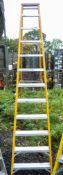 12 tread fibre glass framed step ladder VP2