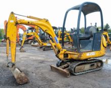 JCB 801.4 1.5 tonne rubber tracked mini excavator Year: 2006 S/N: 1156751 Recorded Hours: blade &