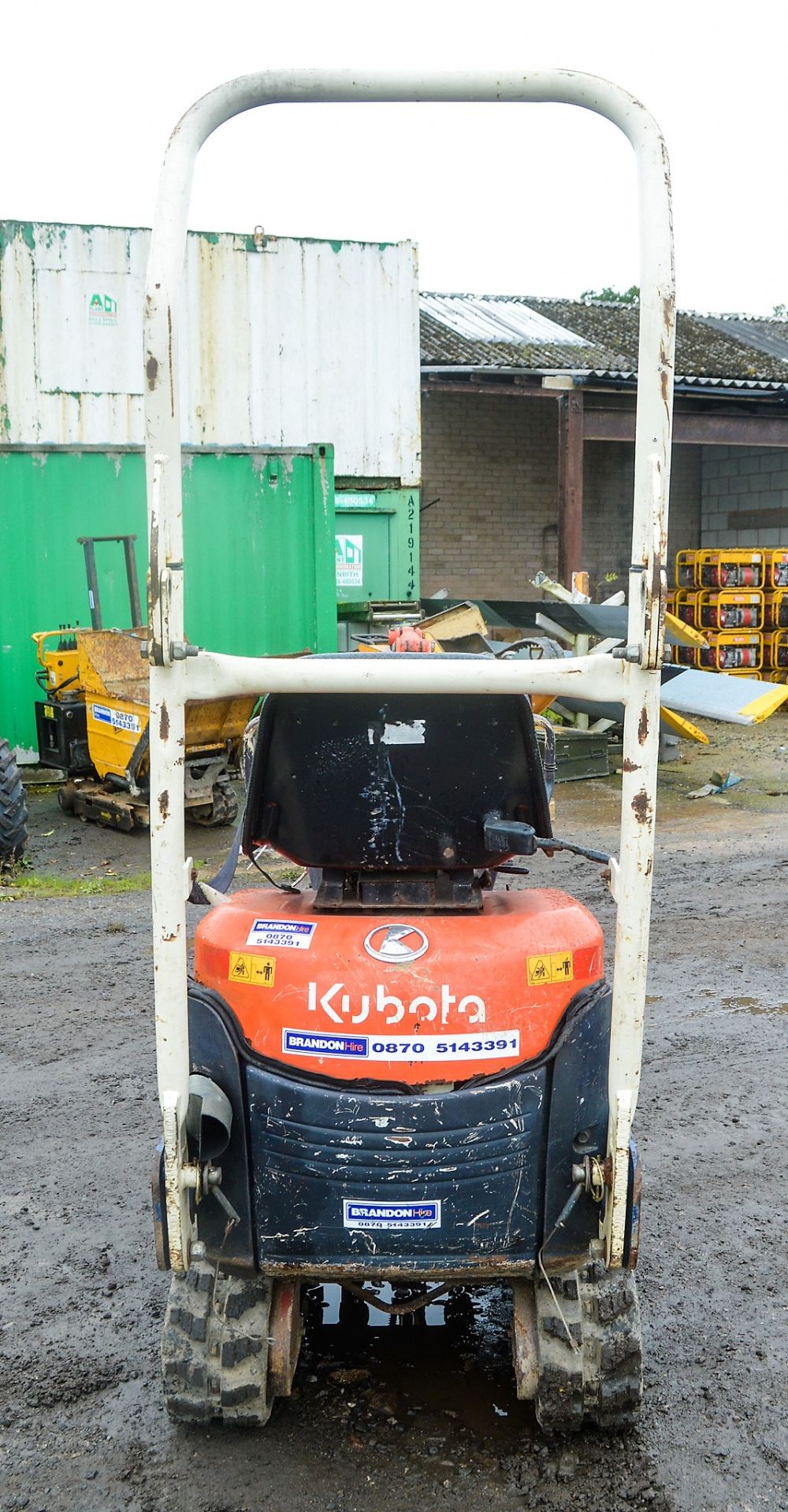 Kubota KX008-3 850 kg rubber tracked micro excavator Year: 2004 S/N: 12445 Recorded Hours: 4414 - Image 6 of 10