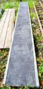 Aluminium staging board approx 14 ft A692803