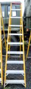 10 tread fibre glass framed step ladder VP2