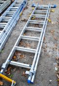 2 stage aluminium ladder