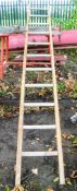 Timber pole ladder A689979