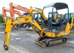 JCB 801.5 1.5 tonne rubber tracked mini excavator Year: 2001 S/N: 821761 Recorded Hours: 3352