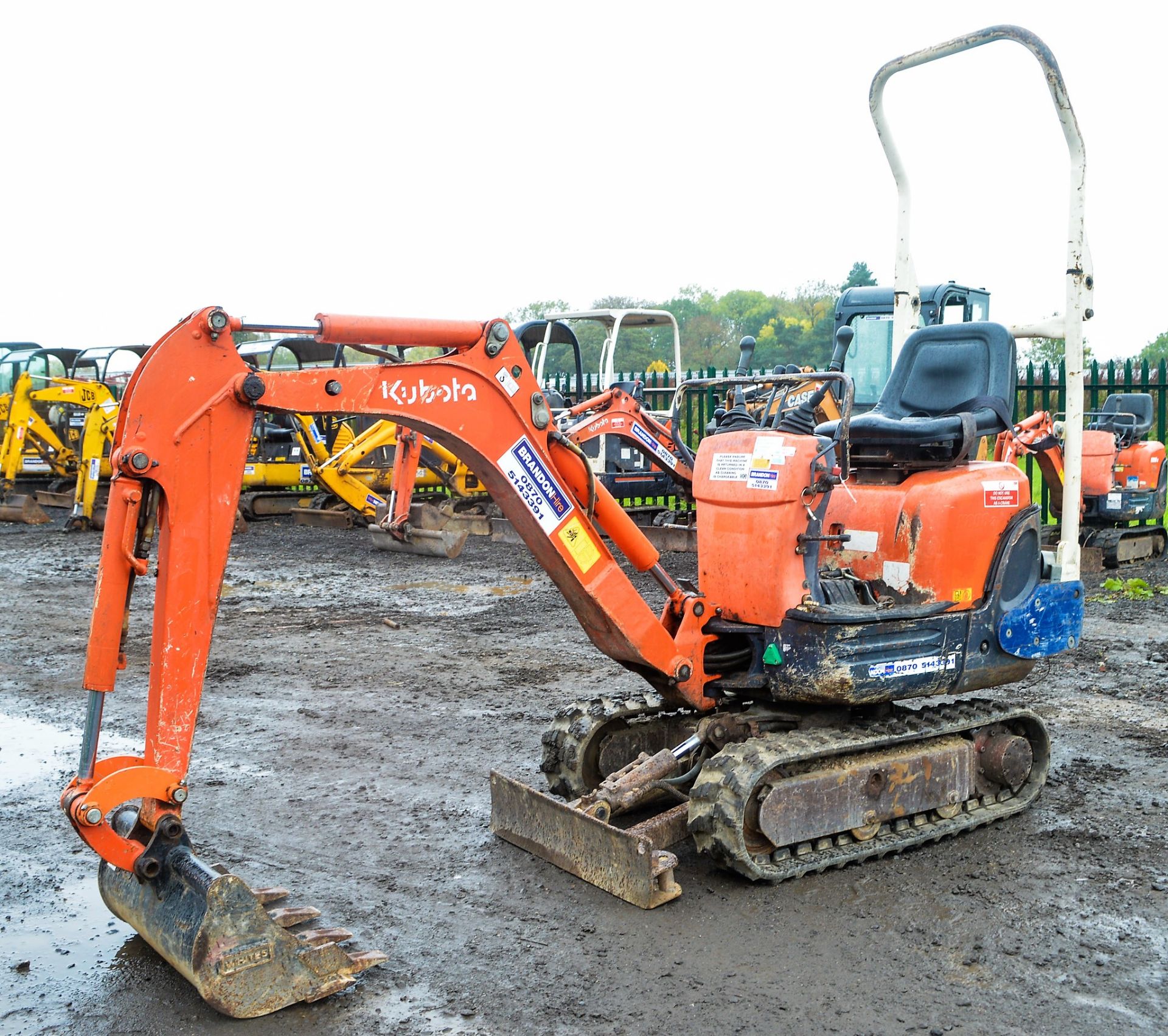 Kubota KX008-3 850 kg rubber tracked micro excavator Year: 2004 S/N: 12445 Recorded Hours: 4414