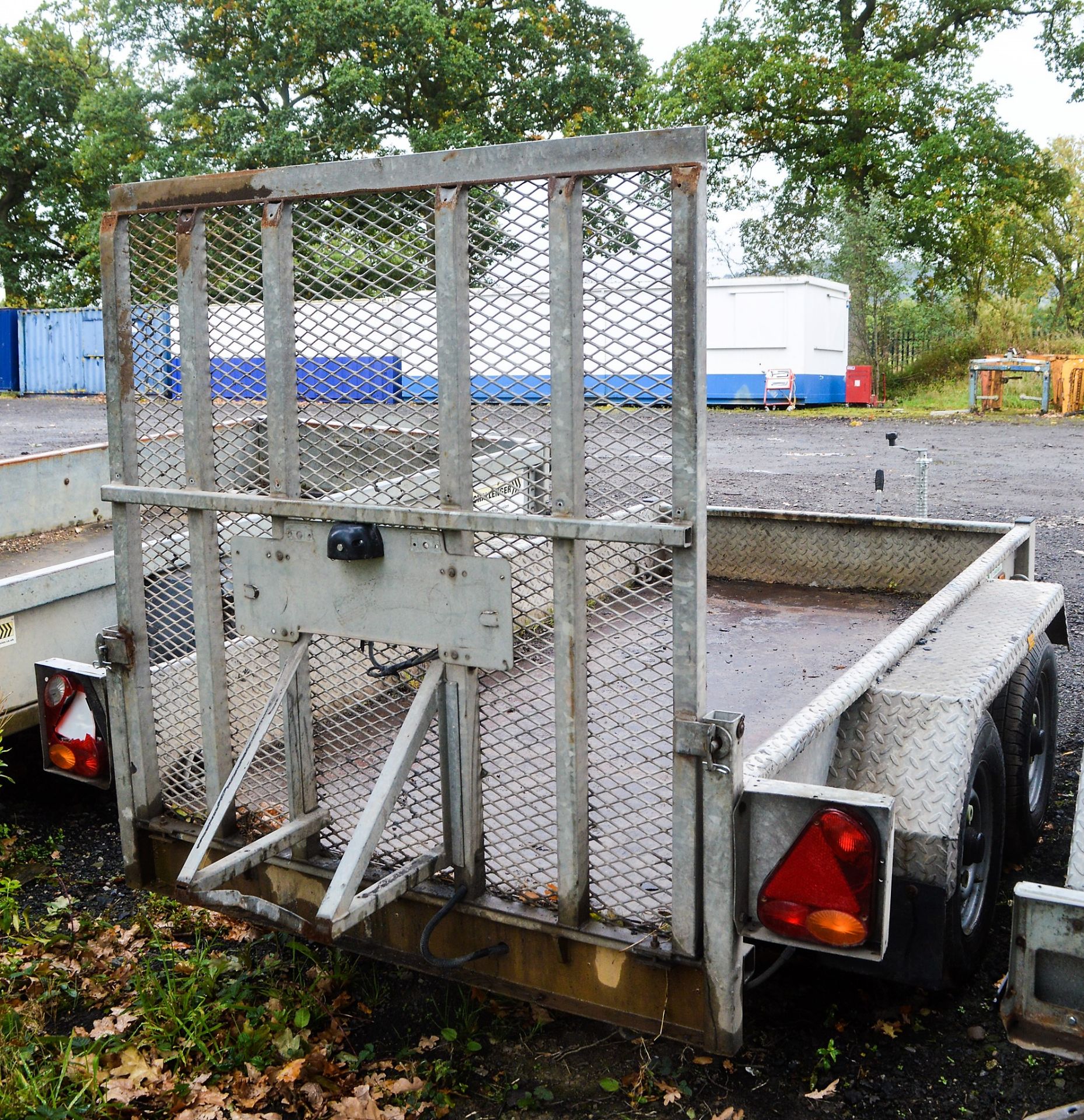 Indespension 8 ft x 4 ft tandem axle plant trailer S/N: 112310 GWA - Image 2 of 2