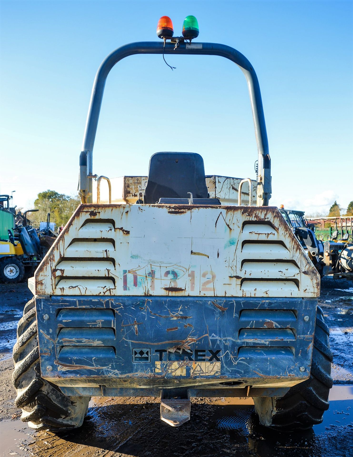 Benford Terex 6 tonne swivel skip dumper Year: 2007 S/N: E703FX289 Recorded Hours: Not displayed ( - Image 6 of 12