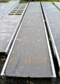Aluminium staging board approximately 16 ft long