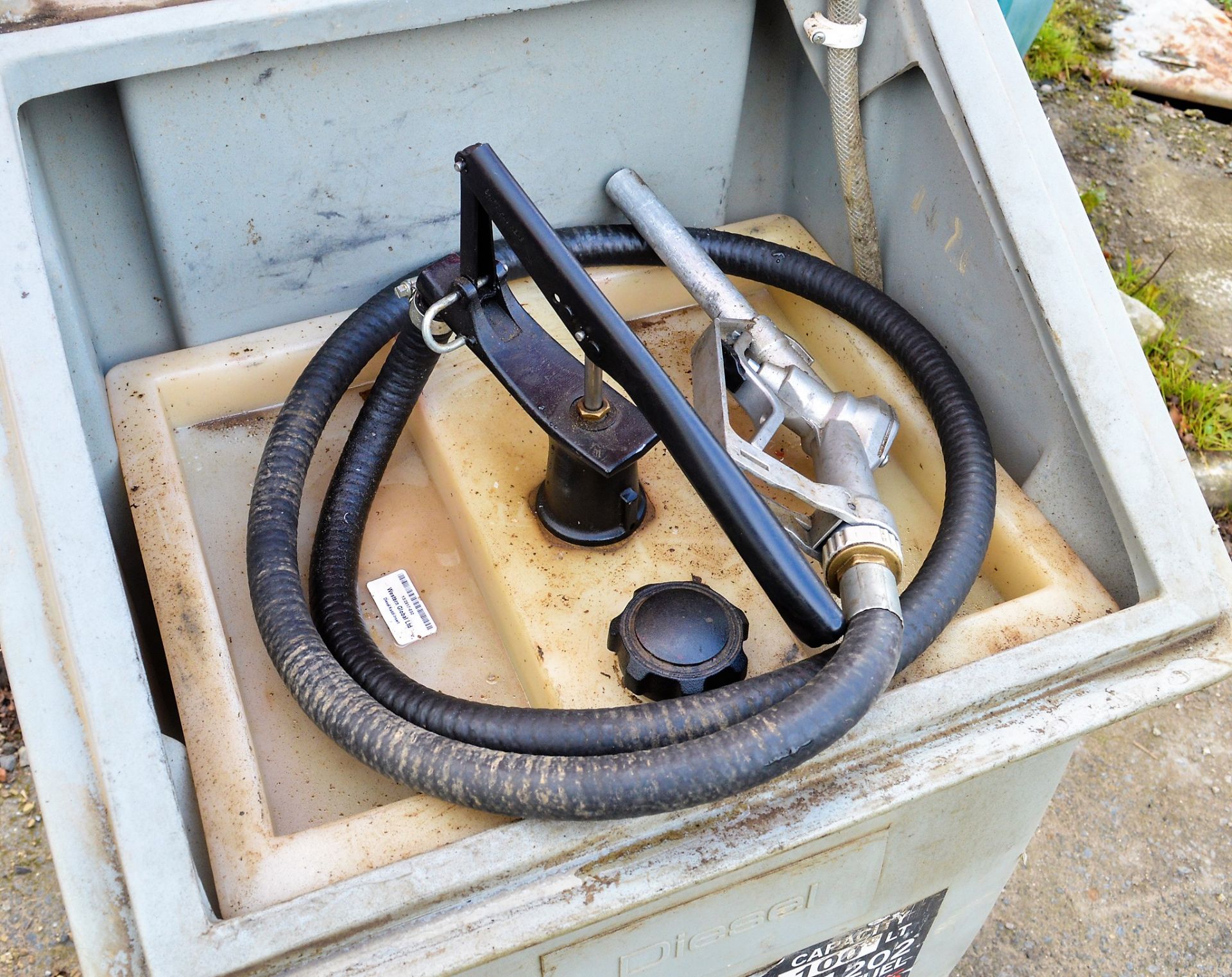 Kaddi 100 litre bunded diesel bowser c/w hand pump & delivery nozzle - Image 2 of 2