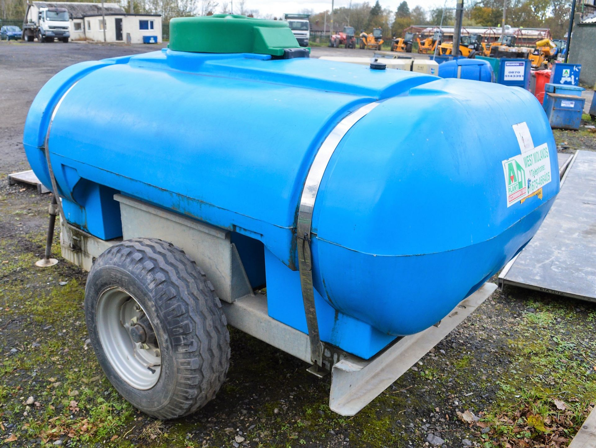 500 gallon site tow water bowser c/w 240v pump A592091 - Image 2 of 2