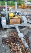 Bomag BW55E petrol driven pedestrian roller c/w roller trailer ** Roller has parts missing **