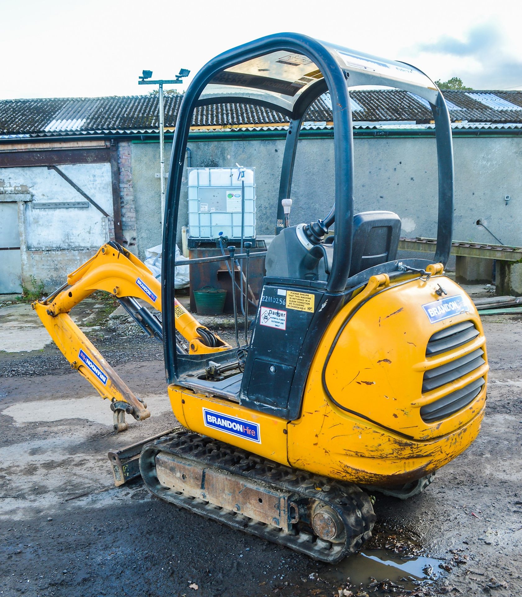 JCB 801.5 1.5 tonne rubber tracked mini excavator Year: S/N: Recorded Hours: Not displayed (Clock - Image 2 of 11
