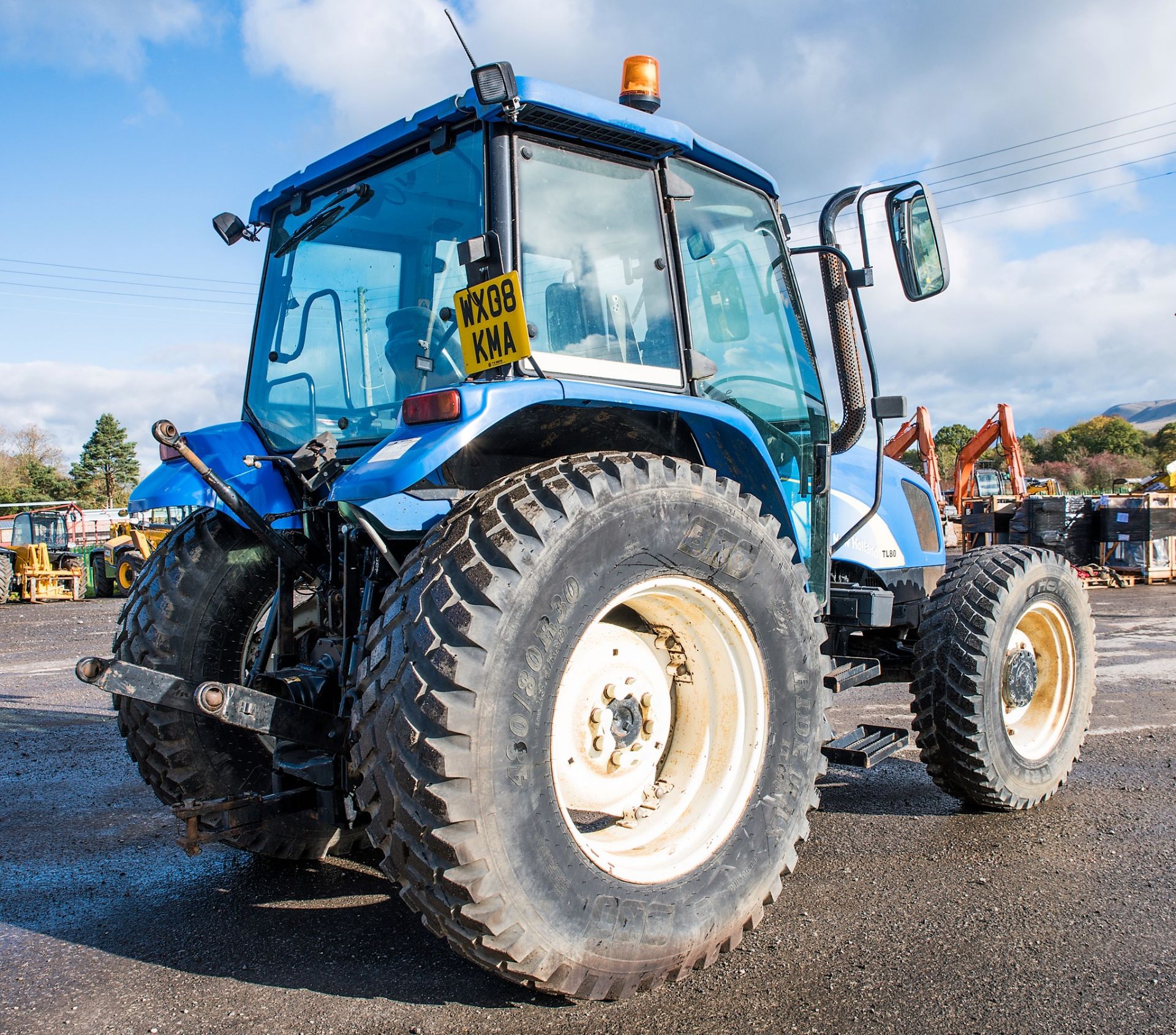 New Holland TL80A diesel tractor Year: 2008 S/N: HJS098239 Recorded Hours: 4503 AFS96516 ** No VAT - Image 4 of 15