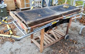 Gas fired griddle/BBQ