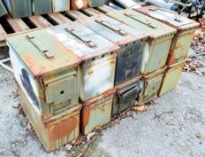 10 - ammunition boxes Ex MOD