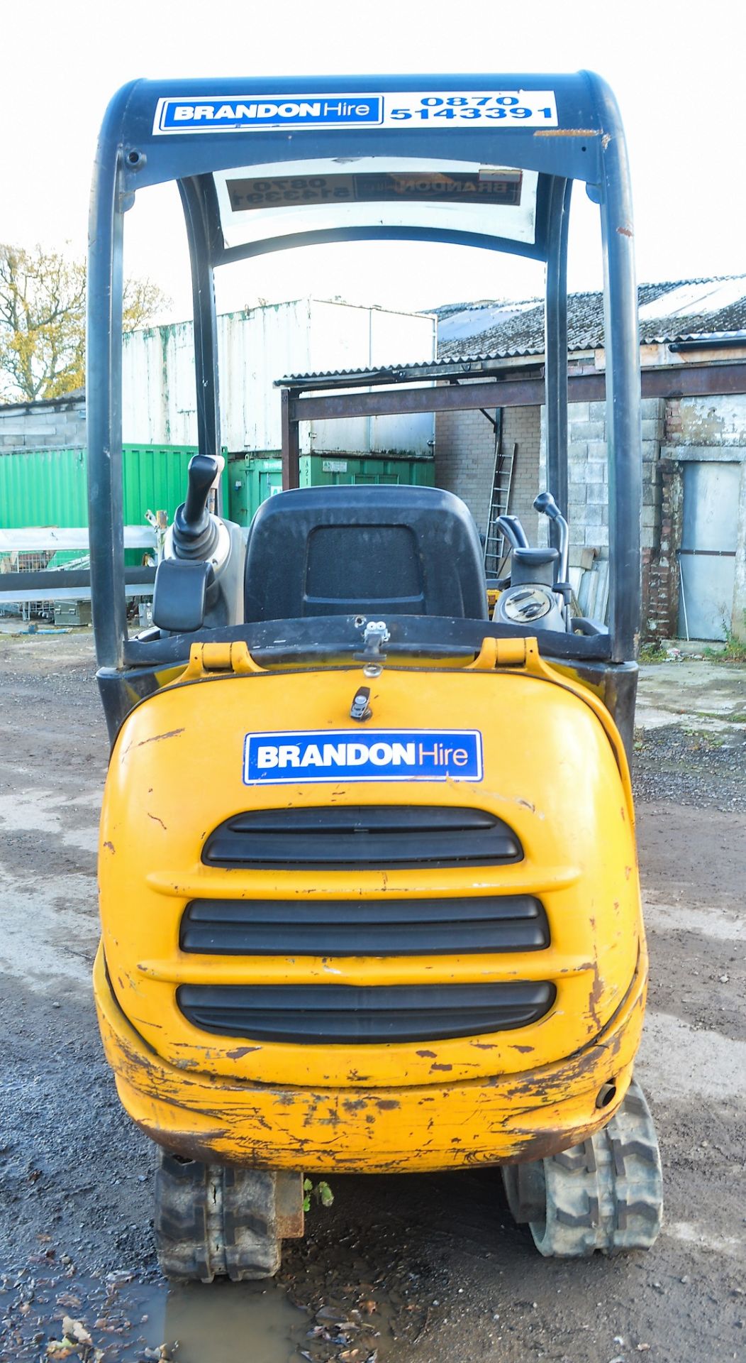 JCB 801.5 1.5 tonne rubber tracked mini excavator Year: S/N: Recorded Hours: Not displayed (Clock - Image 6 of 11