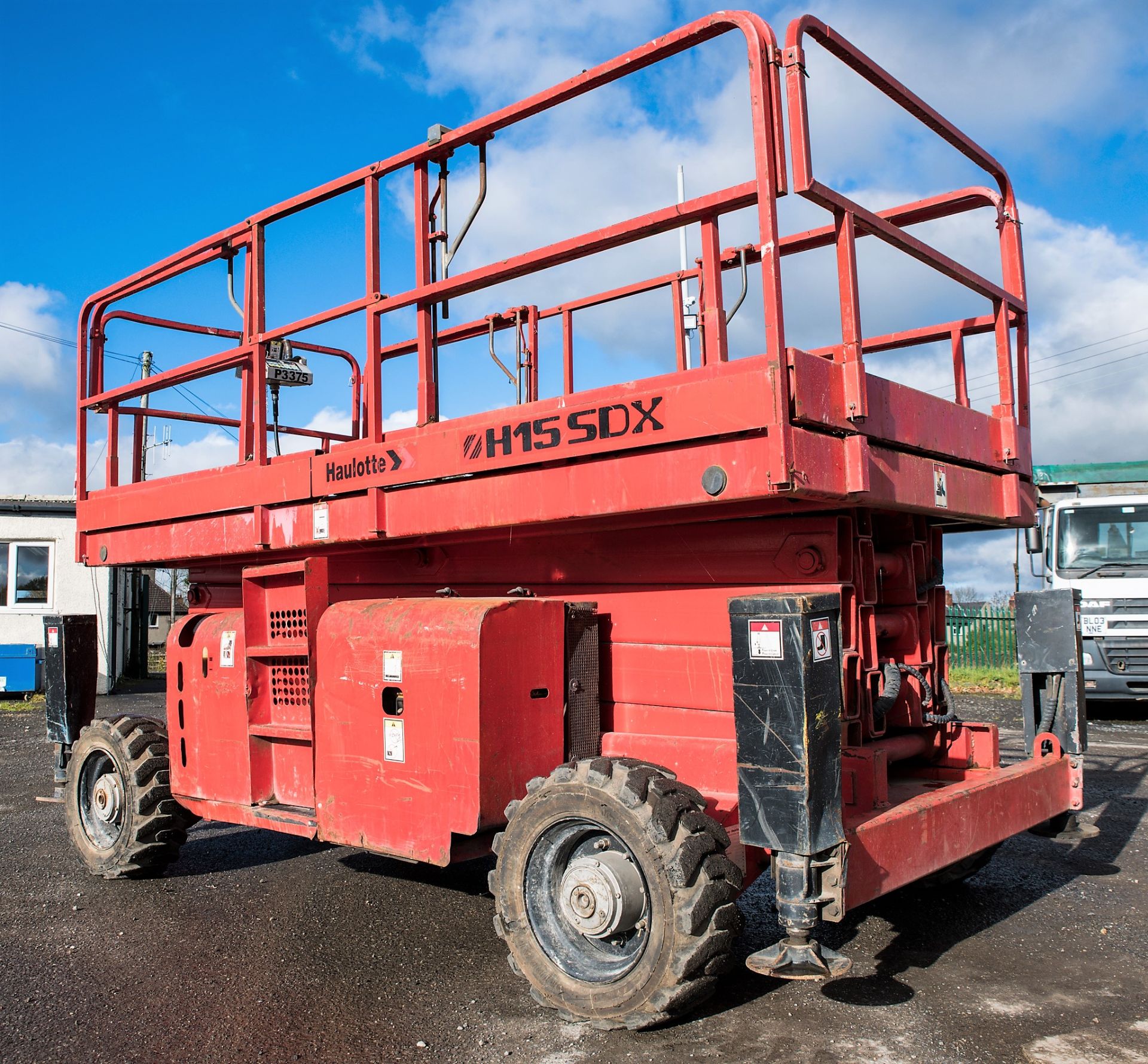 Haulotte H15SX diesel driven scissor lift access platform Year: 2003 S/N: 104436 Recorded Hours: 527 - Image 2 of 10