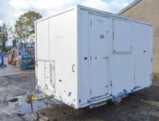 12 ft x 8 ft EasyCabin mobile welfare unit Comprising of canteen, toilet, drying room and 6 kva