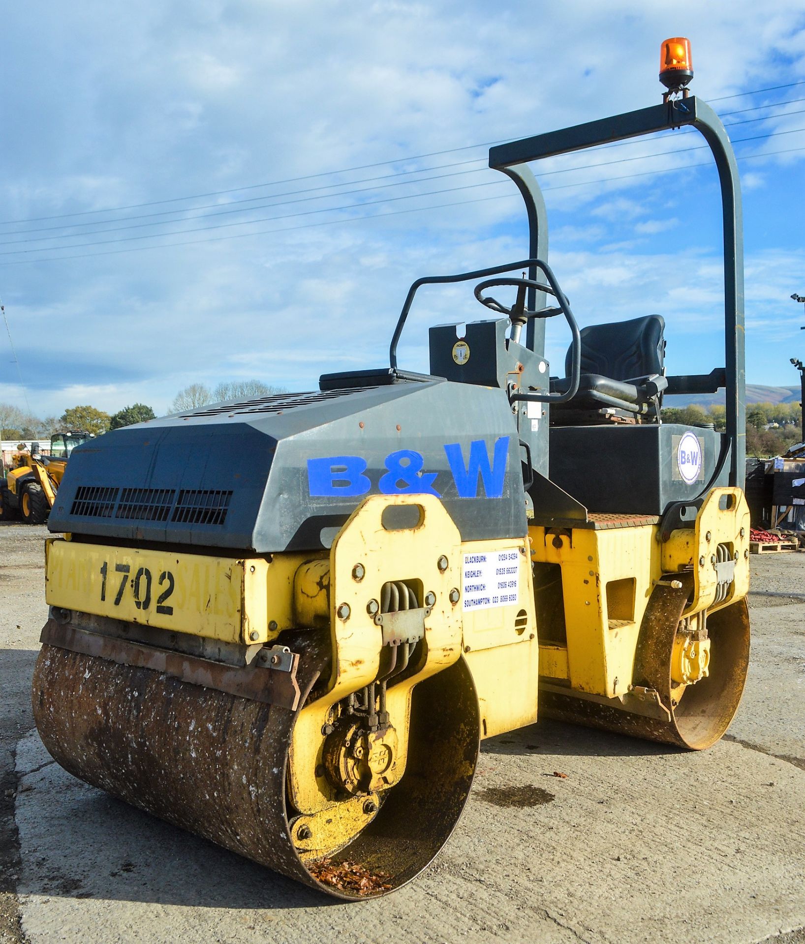 Bomag BW120 AD-3 double drum ride on roller Year: 2004 S/N: 519815 Recorded Hours: Not displayed (