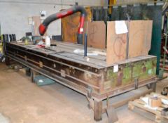 Steel work table 5 metre x 1.6 metre