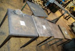 6 - steel work tables