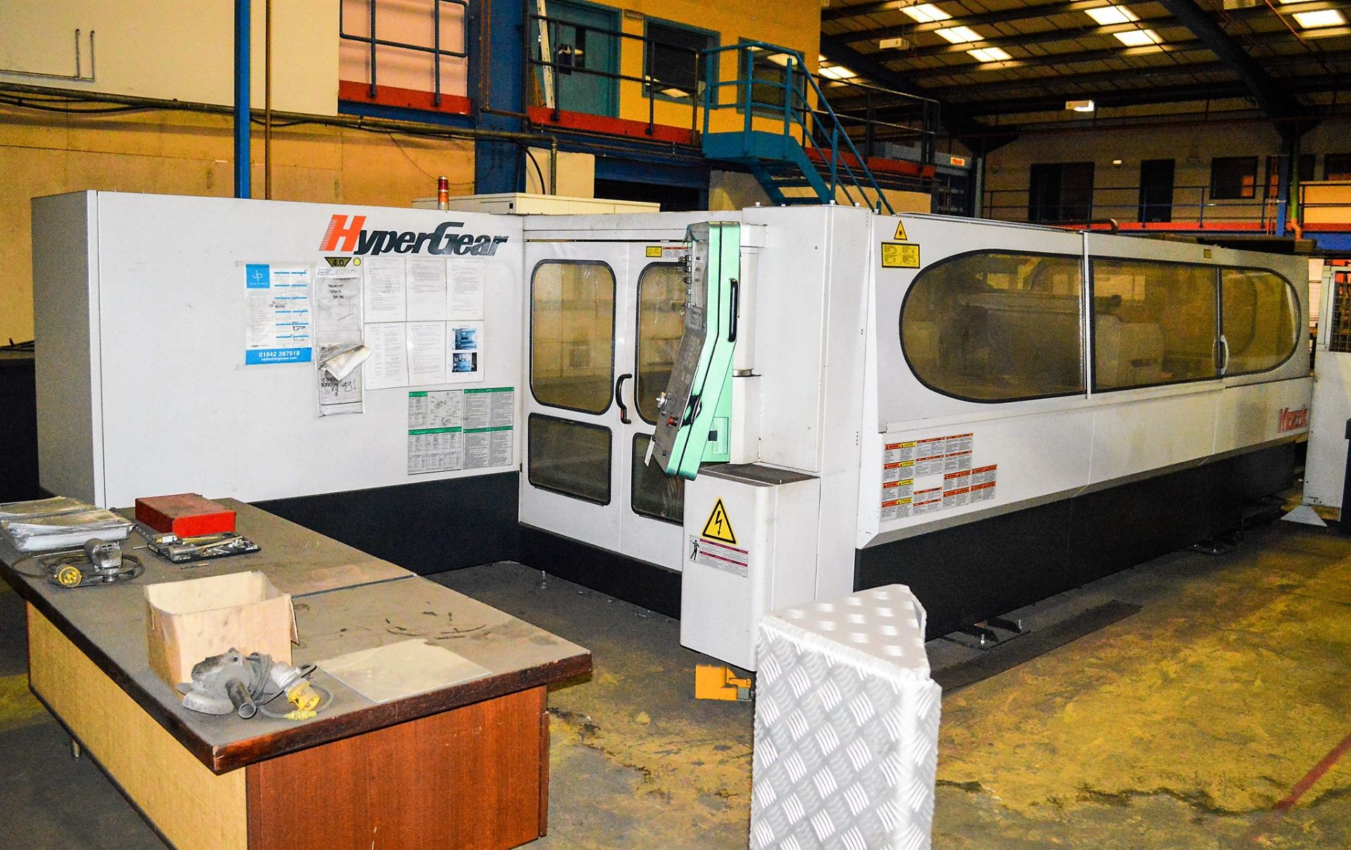 Yamazaki Mazak Hypergear 510 fibre CNC laser cutting machine Year: 2005 S/N: 180262 c/w Kemper - Image 5 of 5