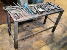 Steel work bench