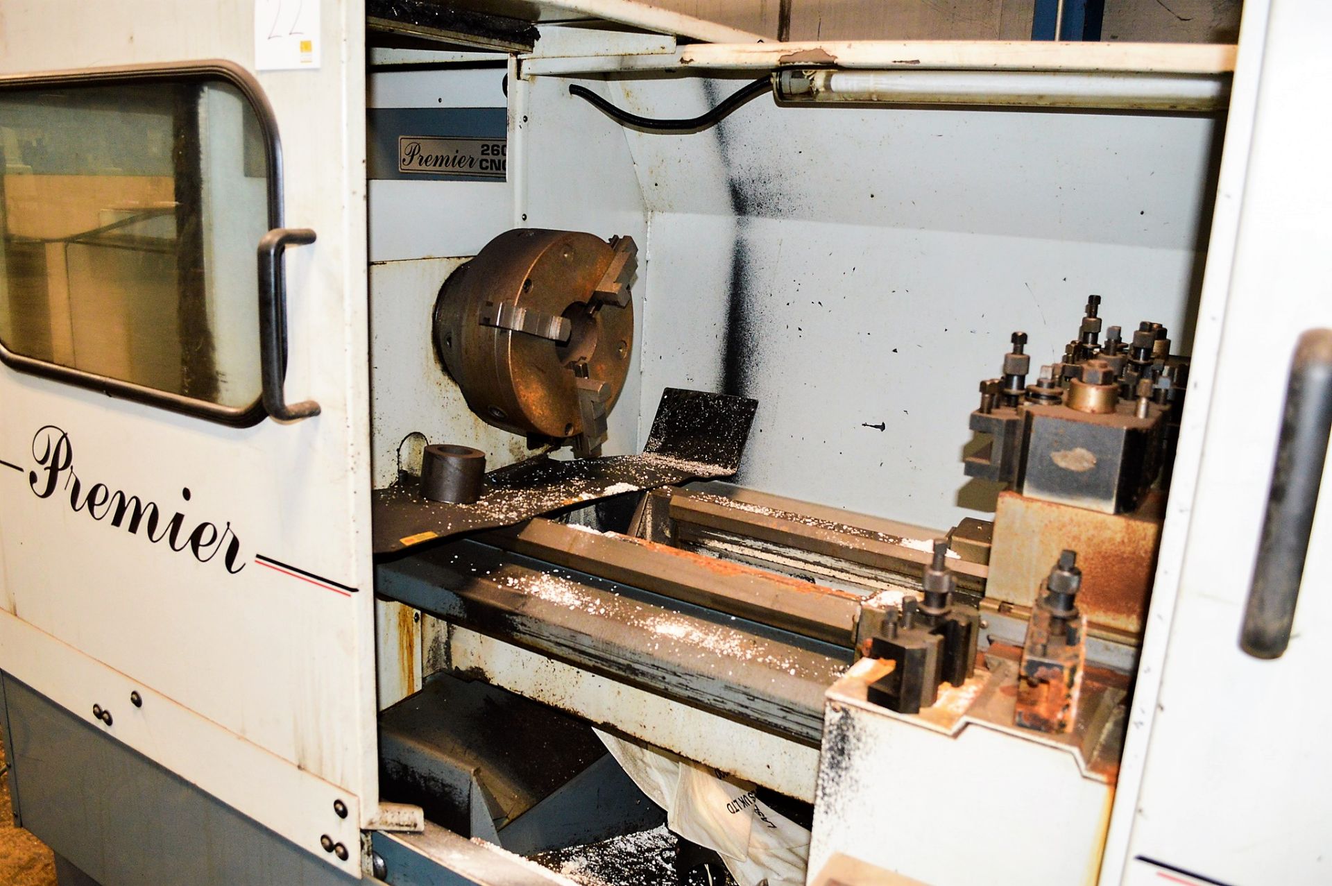 Ajax Premier 260 CNC straight bed centre lathe Year: 1999 S/N: 38845B51675 10 inch swing over bed 65 - Image 2 of 5