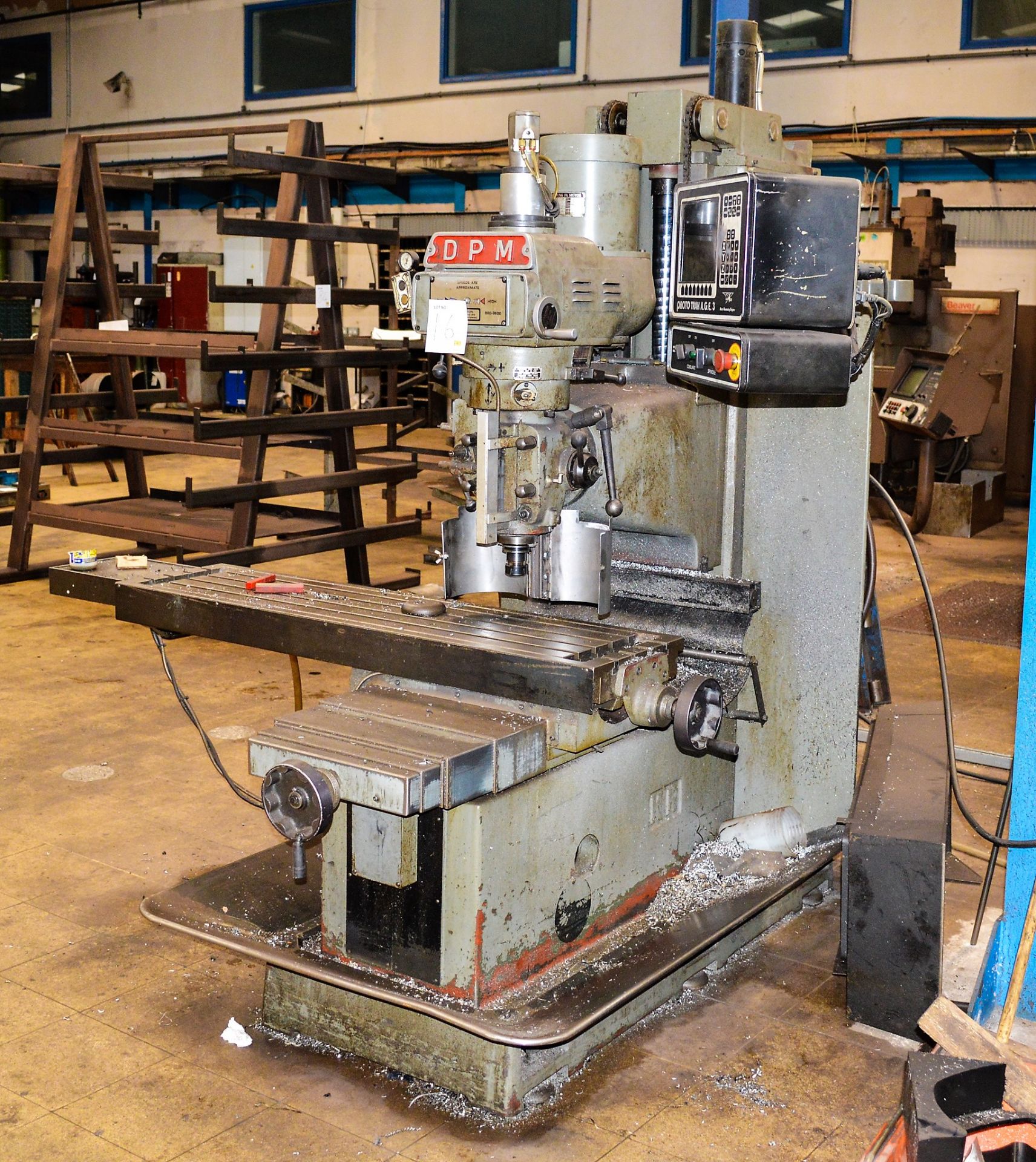 King Reach DPM universal milling machine Year: 1998 S/N: 8670 c/w 48 inch x 14 inch table & Proto - Image 2 of 4