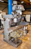 King Reach KR-3000 universal milling machine S/N: 6832 c/w 48 inch x 12 inch table & Newall DP7