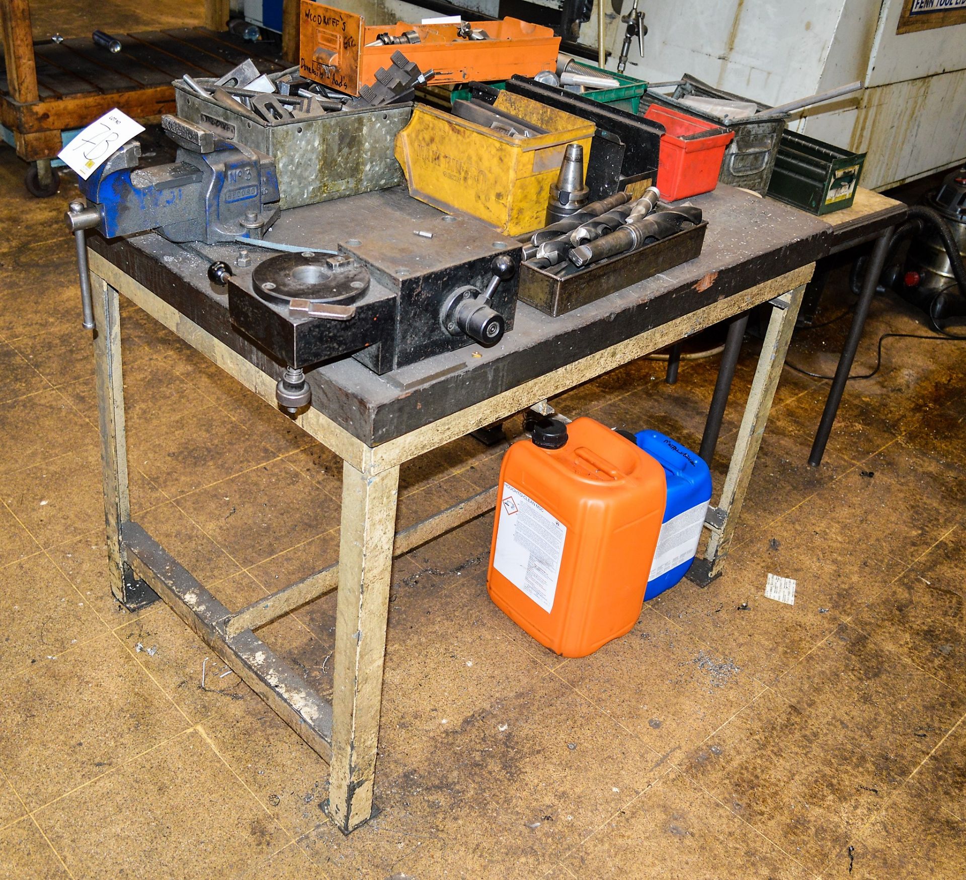 Steel bench & contents of tooling as lotted - Image 2 of 2