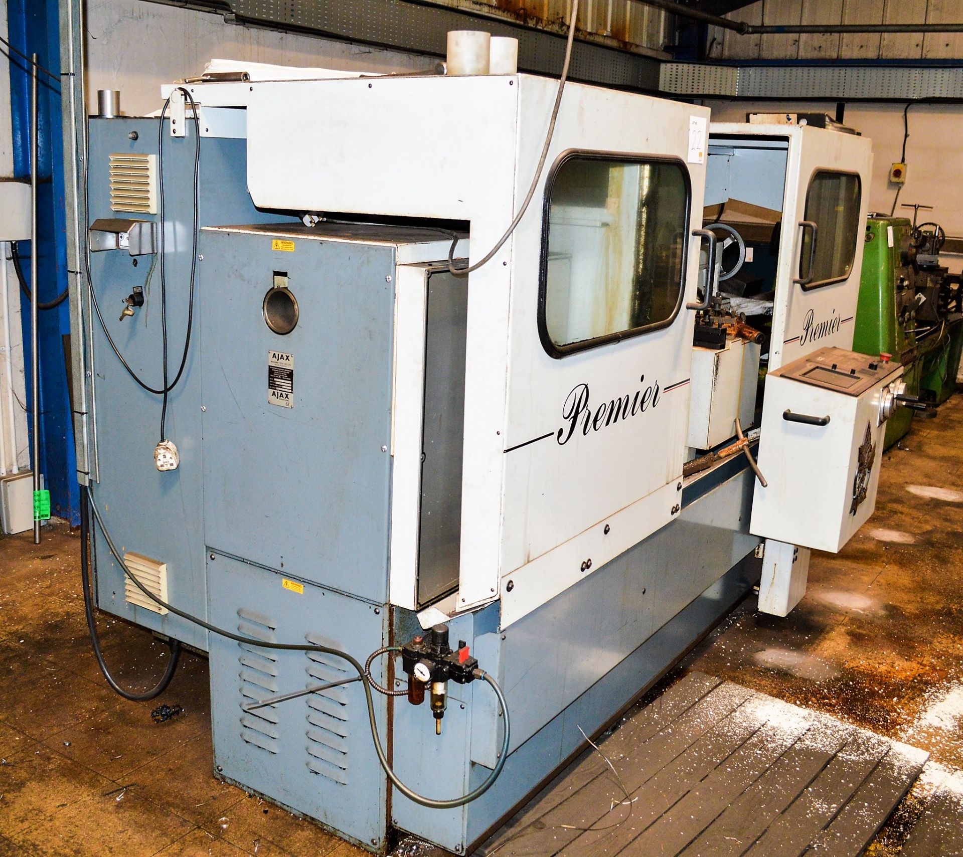 Ajax Premier 260 CNC straight bed centre lathe Year: 1999 S/N: 38845B51675 10 inch swing over bed 65 - Image 3 of 5