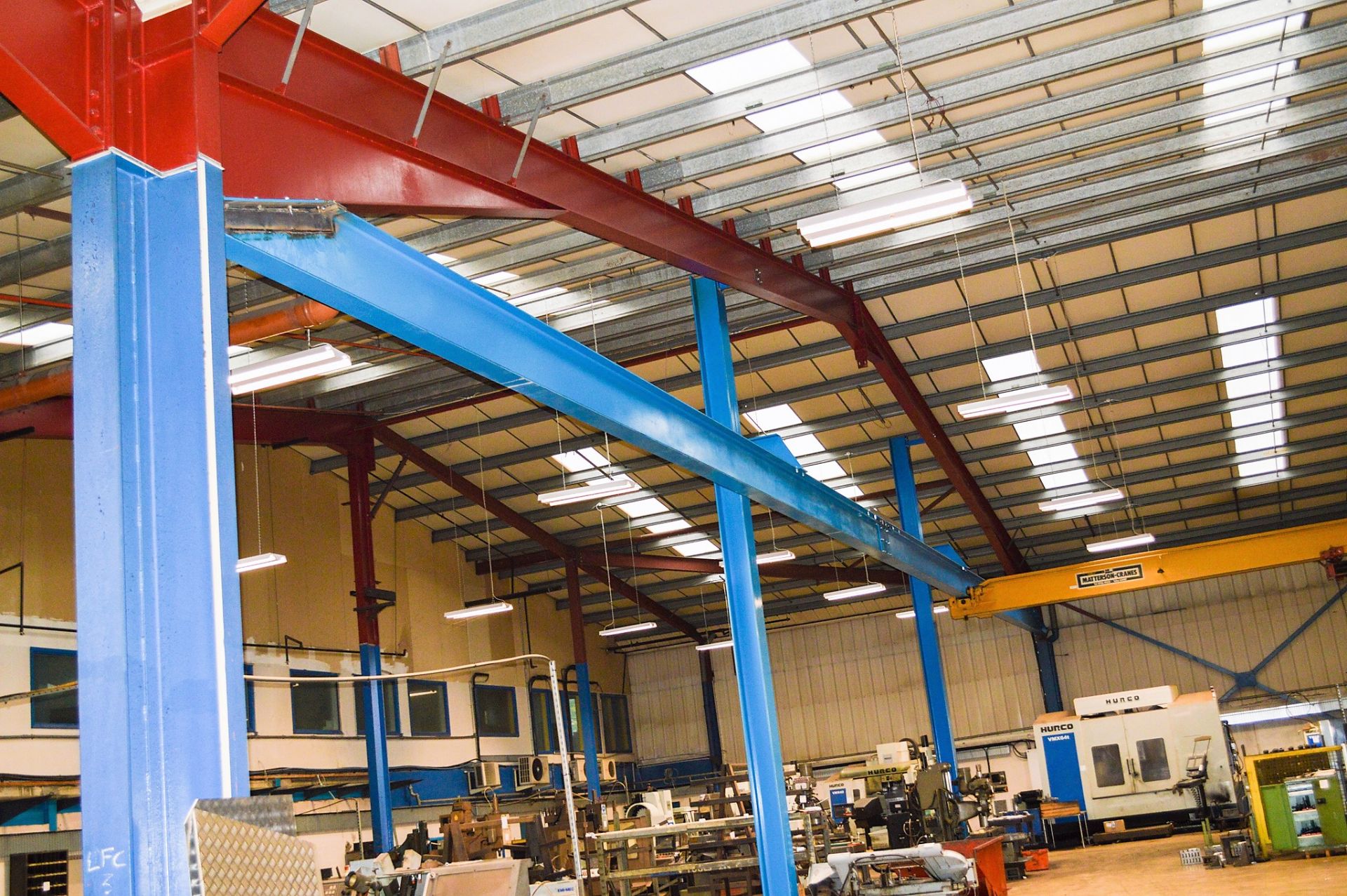 Matterson 2 tonne overhead gantry crane Approximately 40 metre long by 25 metre wide **Buyers must - Image 2 of 6