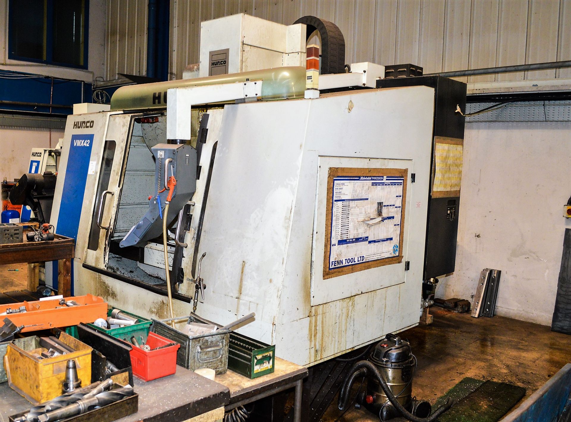 Hurco VMX 42 CNC vertical machine centre Year: 2006 S/N: S40012 c/w 50 inch x 24 inch table, 24 - Image 2 of 8