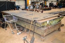 Slotted steel table 5.1 metre x 2.6 metre